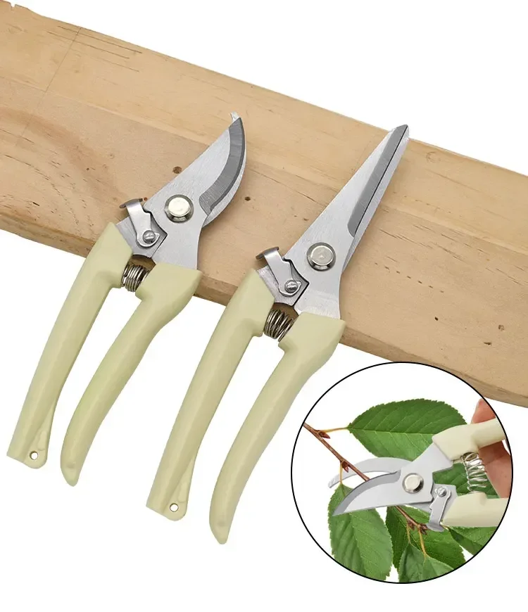 Pruning Shears Hand Tools Gardening Bonsai Stainless Steel Pruning Shears Scissors For Flower Branches Lawn Scissors Tools