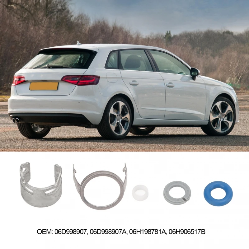 Kit de joint torique de support de retenue d'injecteur de carburant 06D998907 pour A3 hayon A4 berline A6 Avant TT Roadster Kit de joint d'injecteur de carburant