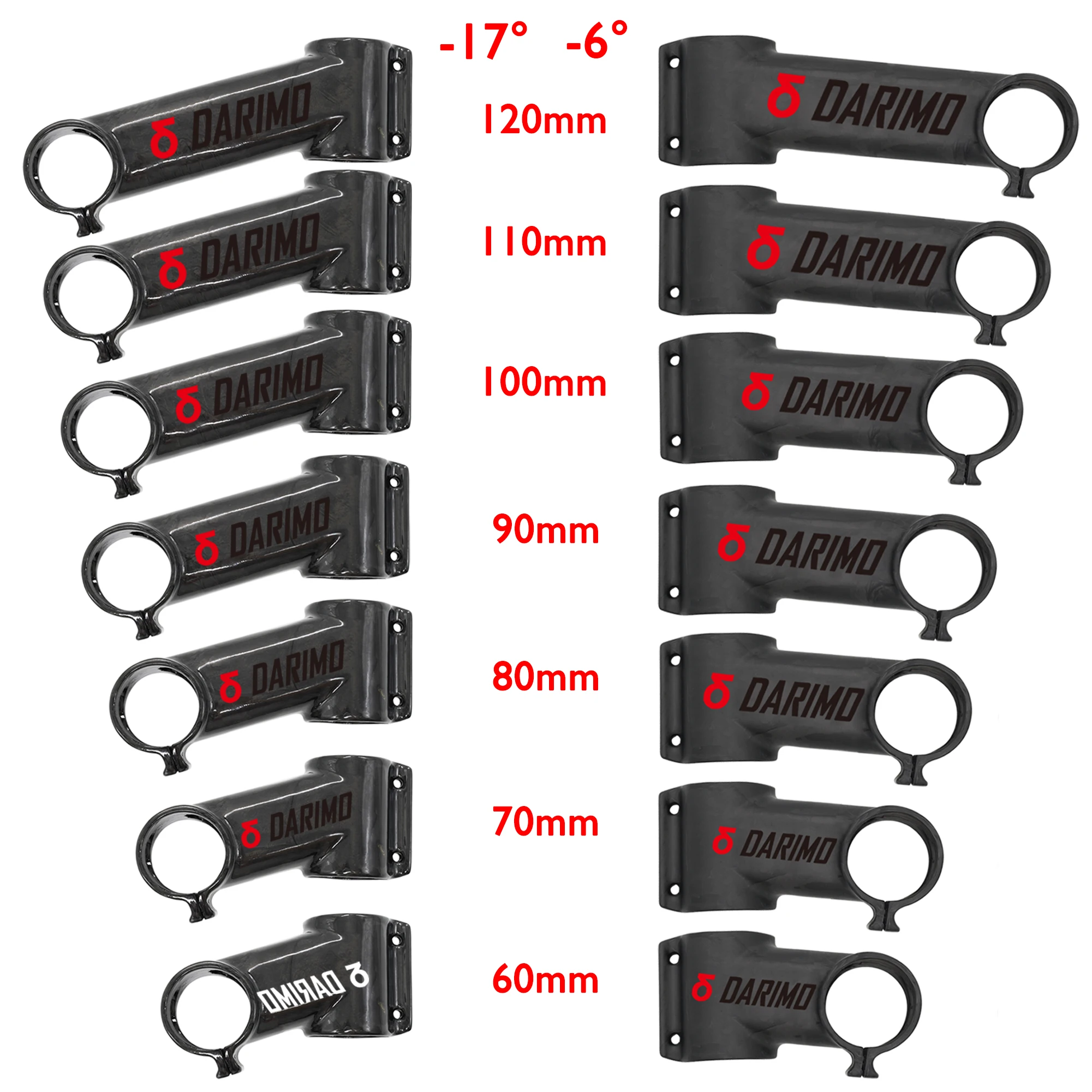 

Integrated design IX2-glossy carbon fiber handlebar stem,angle 6°/17°,internal wiring,suitable for MTB,road bicycle,bicycle stem