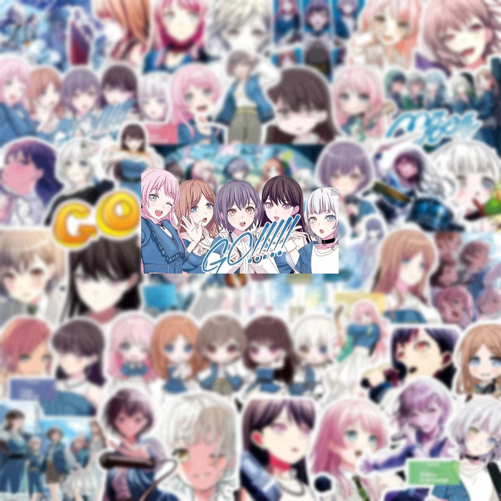 20/40/80pcs Kawaii Girls BanG Dream Stickers Mygo Anime Sticker Cute Takamatsu Tomori Anon Chihaya Rana Kaname Cartoon Decals