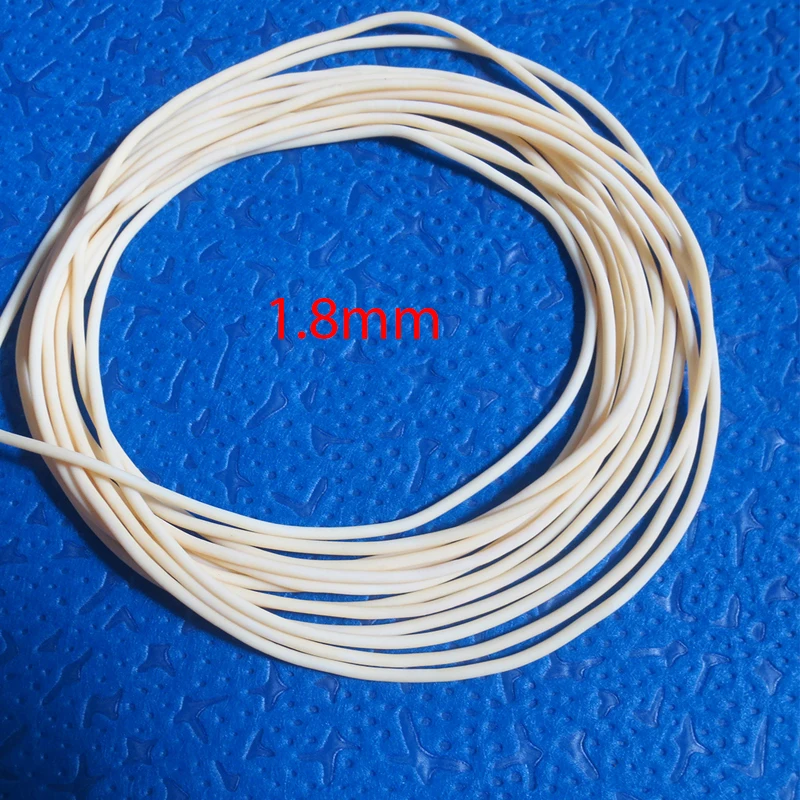 1.8mm White Color Rubber Solid Elastic Rubber Line For Fishing 2-20M A Piece