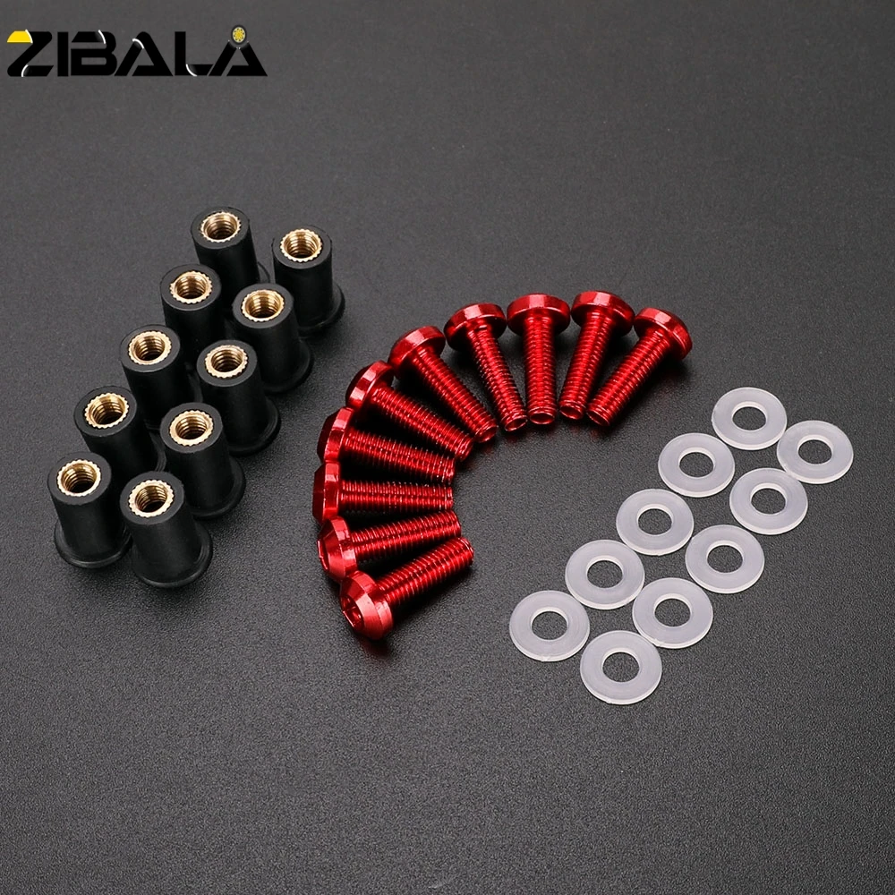 

5MM 10PCS Fairing Bolts Kits For Honda XADV X ADV X-ADV Integra 750 FORZA-125 250 300 Accessories Windshield Screw Rubber Nuts