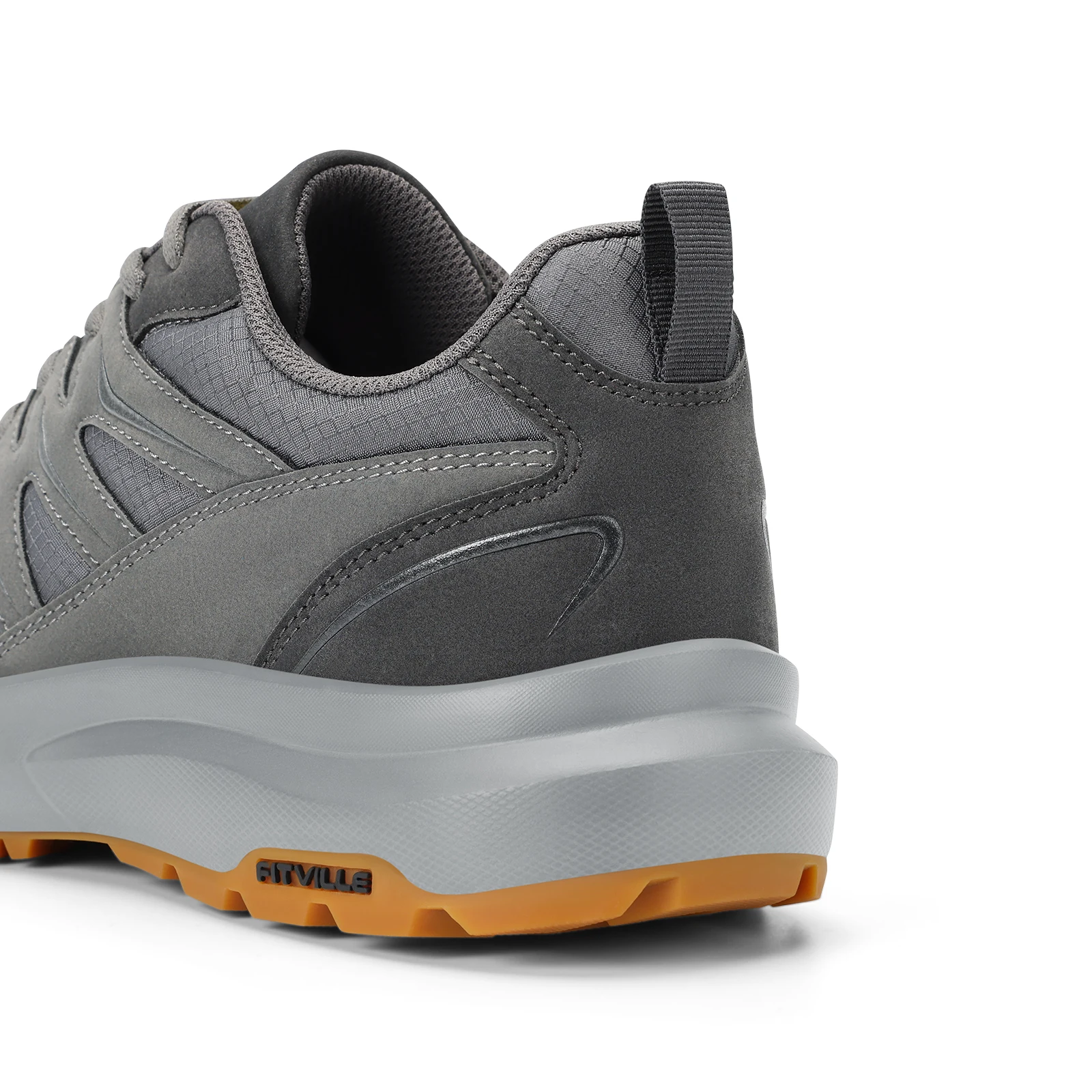 Fitville Outdoor-Wanderschuhe, wasserabweisende, extra breite Trekking- und Kletterschuhe für Herren, Sneakers mit hoher Rückfederung – Detail 15