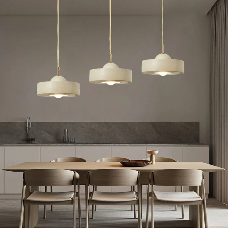 Franse Crème Stijl Hanglampen Wabi Sabi Hanglamp Voor Eetkamer Slaapkamer Woonkamer Minimalistisch Wit Hanglamp