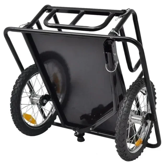 2024 Outdoor Transportation Goods Bicycle Trailer Foldable Bicycle Trailer Body Tricycle Pet Bicycle Trailer