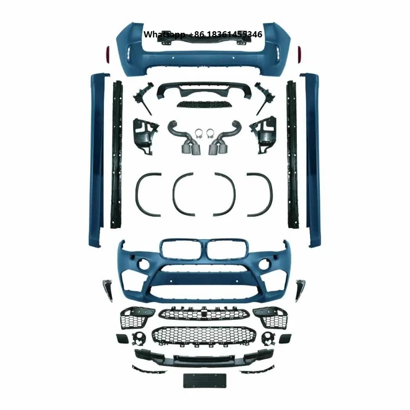 

Factory Sale Car Body Kit for X5 F15 2013 2014 2015 2016 2017 2018 Upgrade X5M Style Front Rear Bumper Side Skirts
