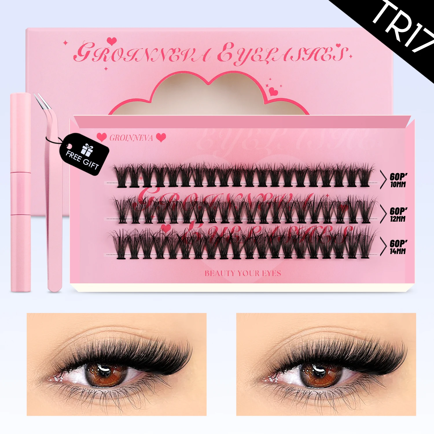DIY Lash Clusters Set with Bond & Seal