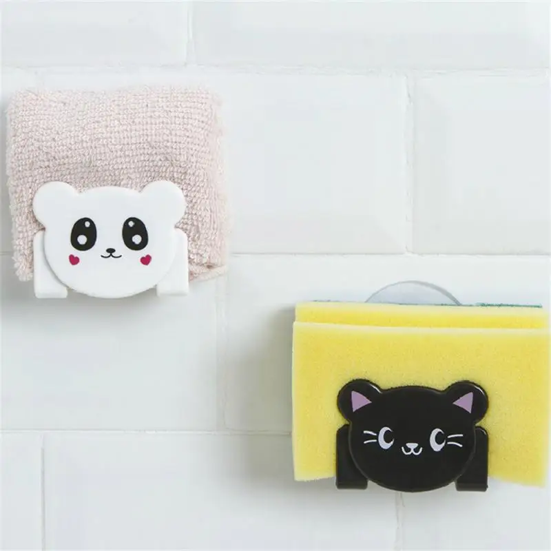 Sponge Holder Cartoon High Quality Practical Customer Favorite Kitchen Highest Rated Sink Wall Bracket Household Products White