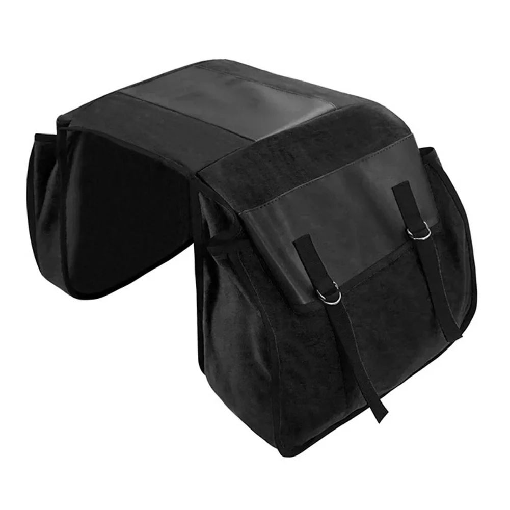 High Capacity Bike Bag Saddle Bag Outdoor Traveling Easy Installation Large-capacity Side Pockets Spacious Storage