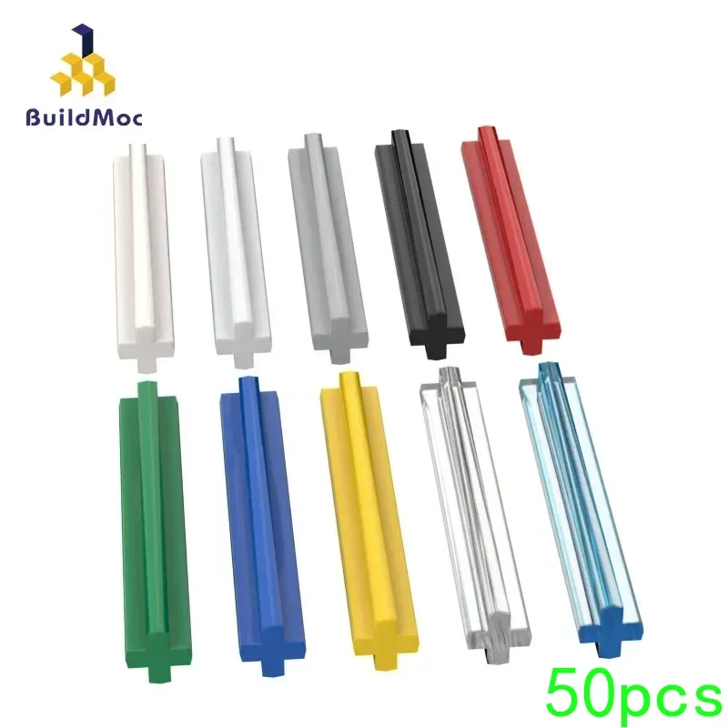 50PCS High-Tech Assemble Particle 3705 1x4 Cross Shaft Brick Building Blocks Kit DIY Replaceable Part Children Toy