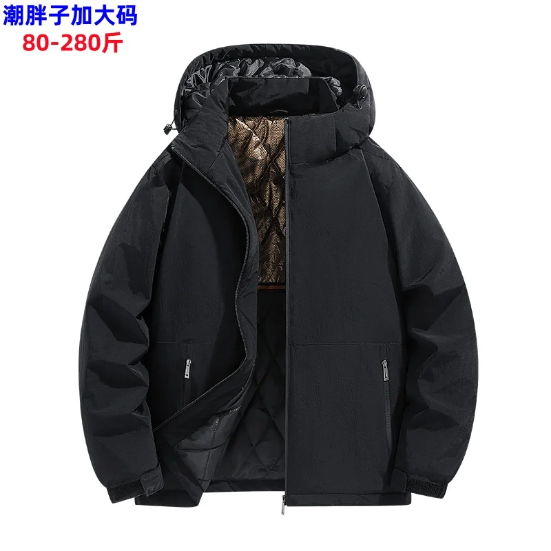 

Winter plus graphene assault jacket cotton jacket men's detachable hat three proof cotton jacket thick and warm loose top