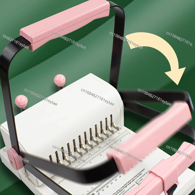 2:1 Double Wire Binding Machine, Single-Pass 20 Sheets Punch, Book & Notebook Binding Tool