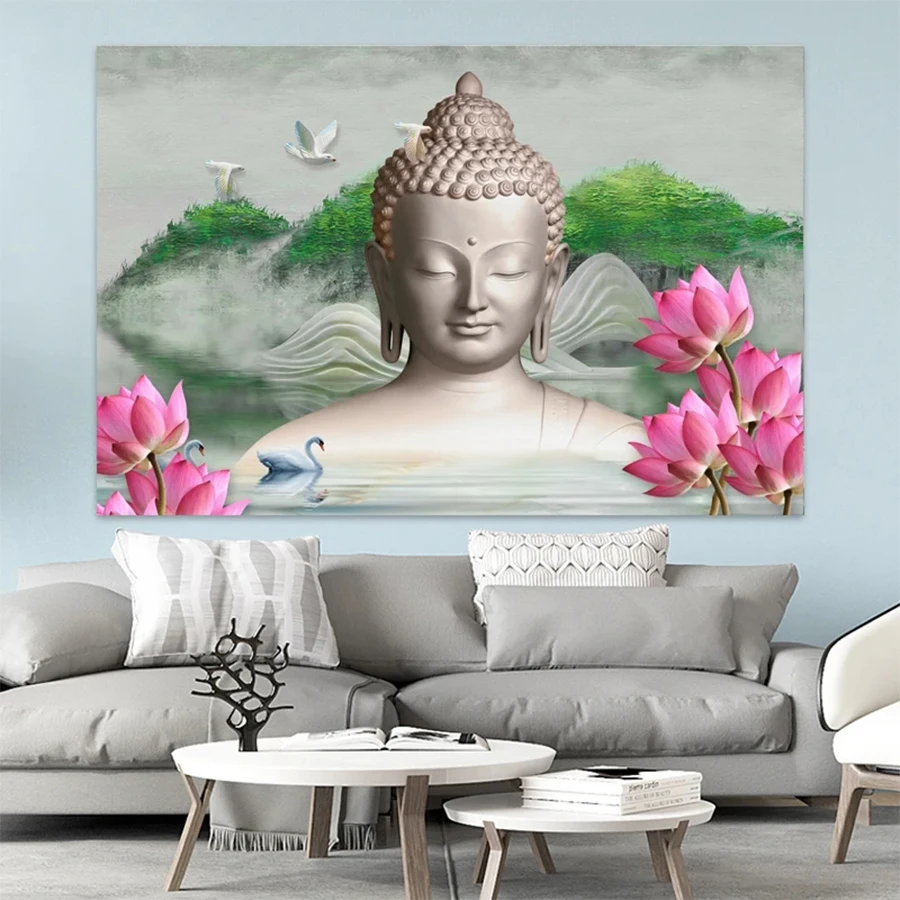 

5D DIY Diamond Embroidery Bird Flower Mountain Religious Buddha Statue Full Kits Diamond Painting Cross Stitch Decor For Home