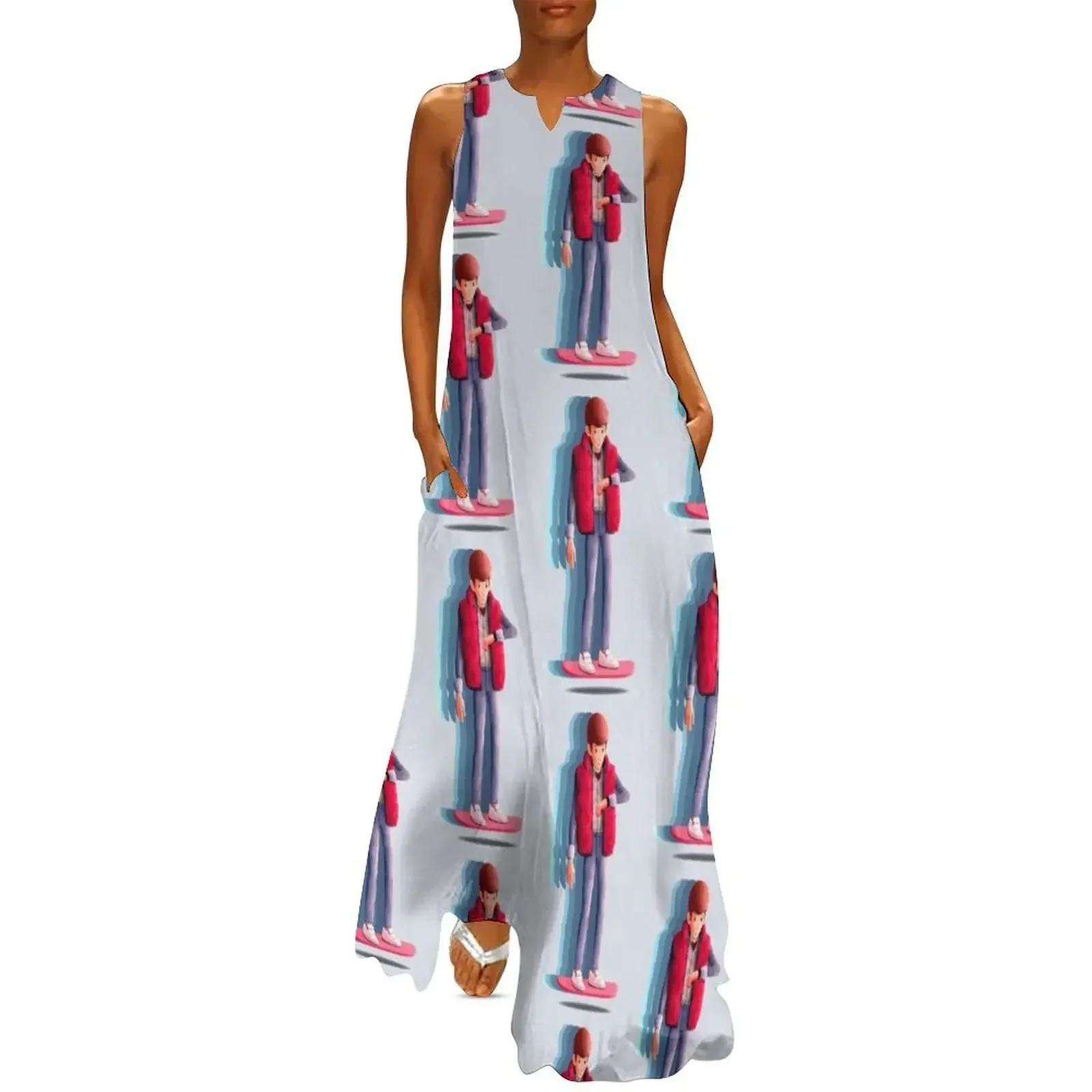 

Marty McFly Long Dress beach dresses clothes for women Dress woman Dress