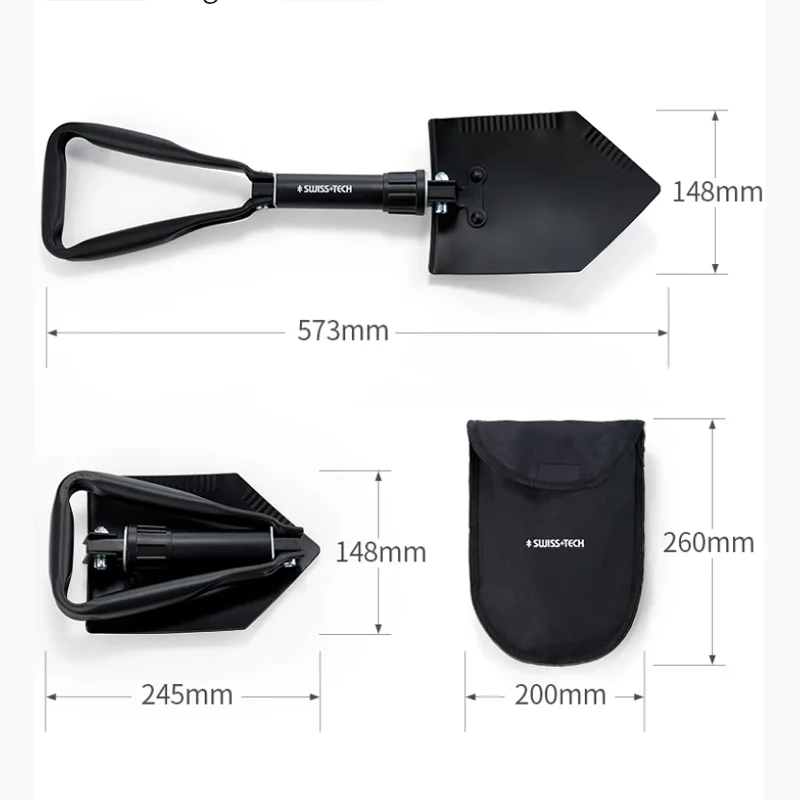 Strumento per pala pieghevole da pesca da campeggio montato su camion con pala da ingegnere multifunzione EDC Mantis portatile da esterno