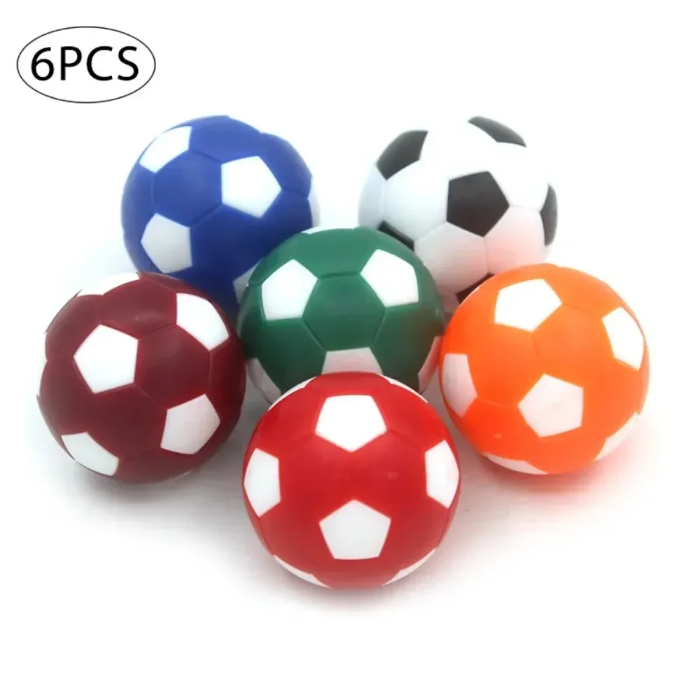 Hot 6PCS 32mm Black White Socer Ball For Entertainment Flexible Trained Relaxed Small Socer Ball Mini Table Football Balls