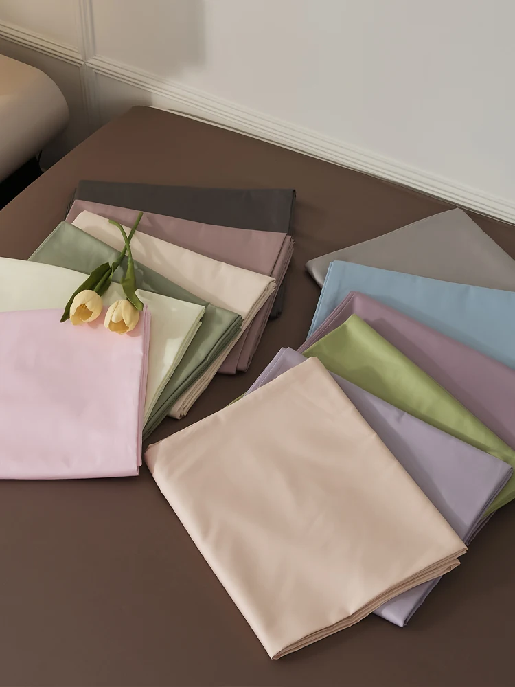 

Thi Long Velvet Cotton Single Bed eet 60 Tead Count Pure Color Pure Cotton Dormi Double Bed Linen Home Use Simple S...