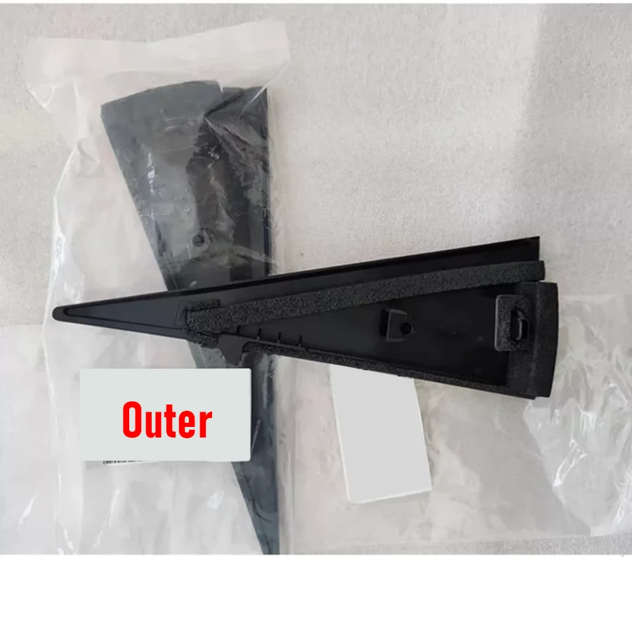 Wooeight 1Pc Gusset Rear Door Triangle Cover Left/Right Interior/Outer Door Trim Corner Cap Fit For Subaru Forester 2013-2018