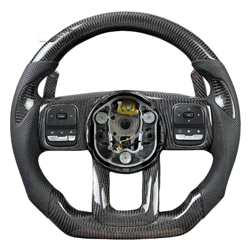 Forged carbon fiber steering wheel sports styling steering wheel modification, suitable for tanks 300-500