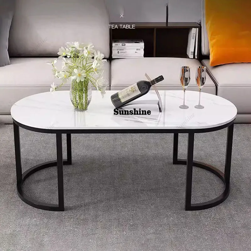 

Modern Nordic Coffee Table Vintage Premium Aesthetic Elegant Luxury Side Table DesignSimple Round Table Living Room Furniture