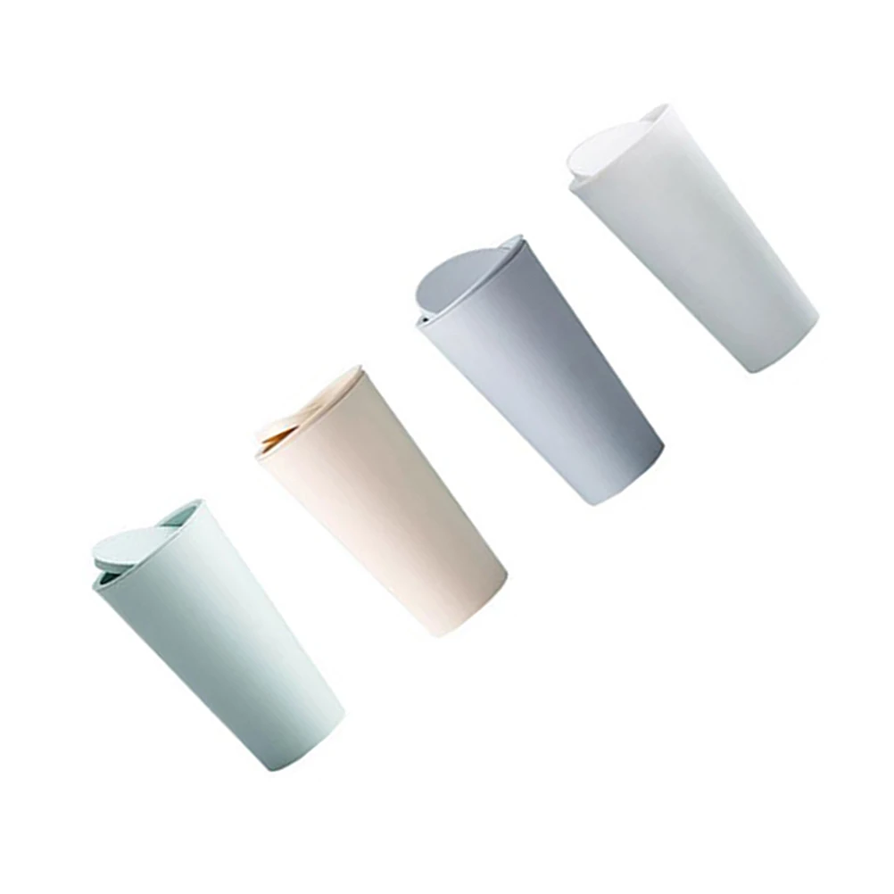

2Pcs Car Garbage Can Premium Material Mini Trash Can Lid Design All Vehicles Fit Environmental Protection Tidy