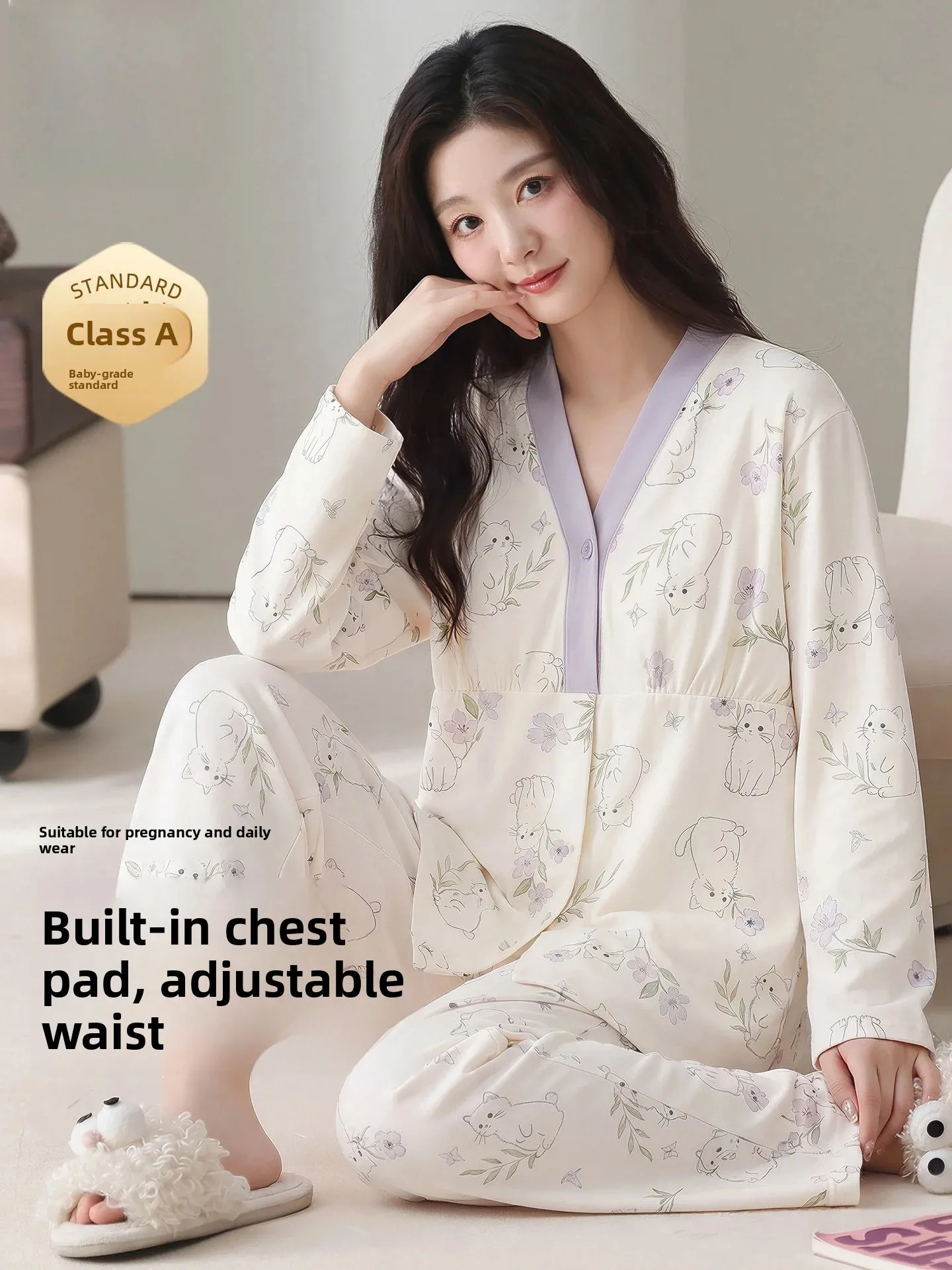 conjunto-de-ropa-de-dormir-de-maternidad-100-algodon-puro-para-lactancia-con-almohadillas-para-el-pecho-manga-larga-y-pant