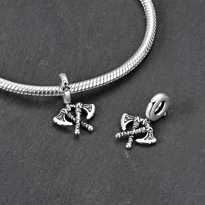 925 Sterling Silver Mythology Series Charms Beads Boat Axe Tree of Life Pendants Fit Original Bracelet Women Girls Jewelry Gifts view 6