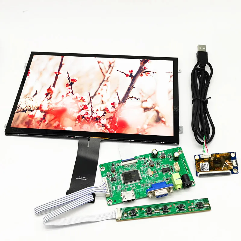 

10.1 inch capacitive touch screen module kit 1920x1200 IPS HD LCD Module Car Raspberry Pi 10 point touch High brightness Monitor