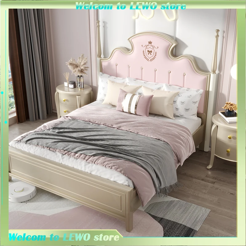 

Beauty Princess Beds Aesthetics Modern Designer Fashionable Wedding Soft Beds Luxury Modern Wood Cama Matrimonial Furniture