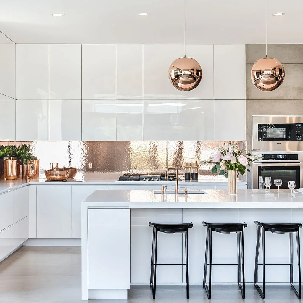 High Gloss Kitchen Island Cabinet Paint Acrylic Panel Lacquer Modern Wood Laminate  Storage
