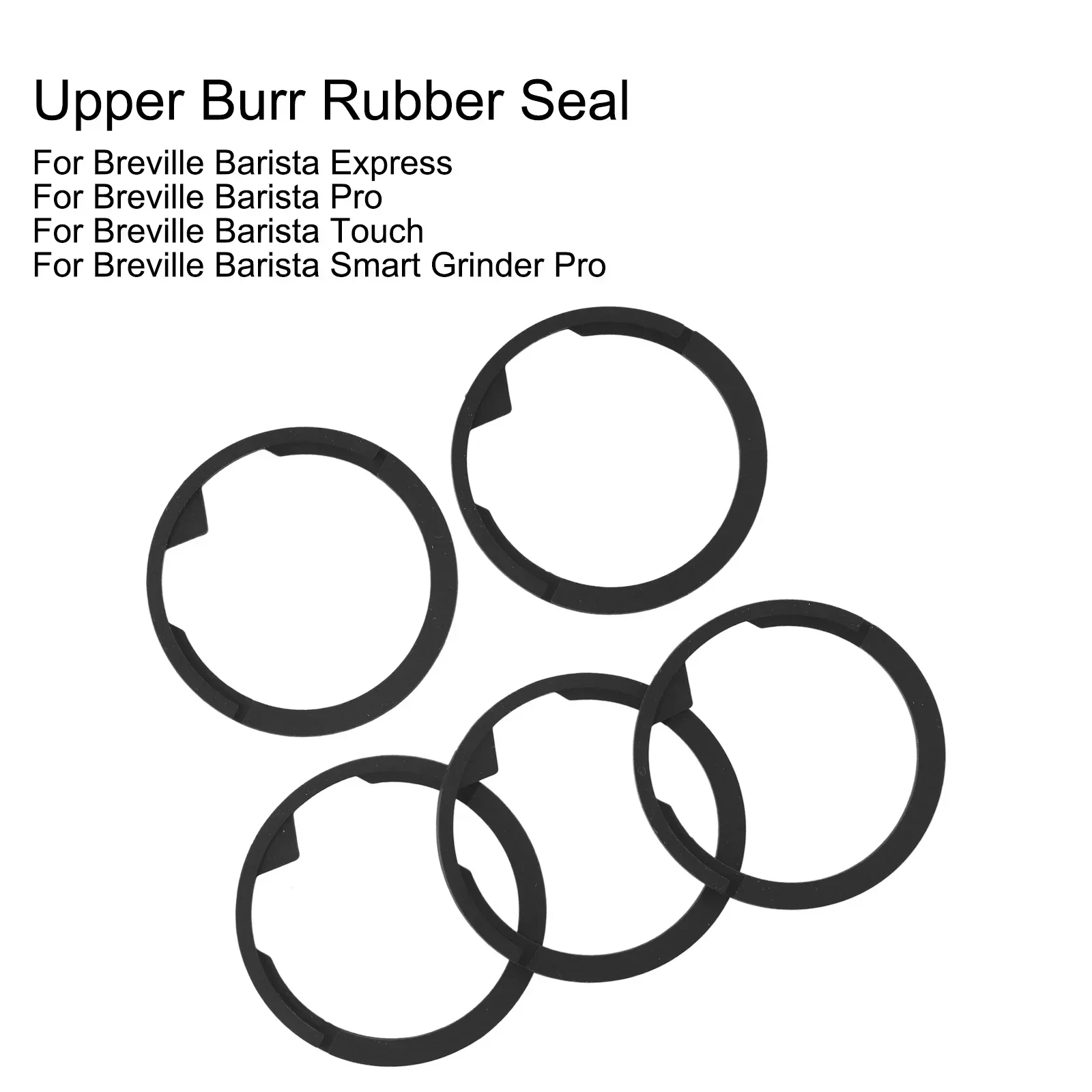 5 Pack Upper Burr Rubber Seal For Breville Espresso Machine Prevents Blockages Household Coffee Machine Accessories