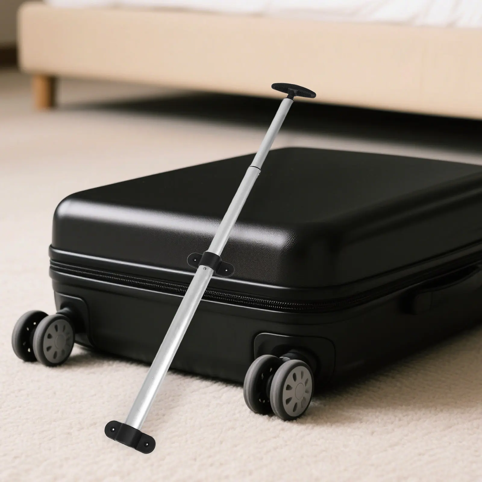 

Сменная ручка для чемодана, телескопическая выдвижная ручка из алюминиевого сплава, складная запасная часть для ремонта дорожных сумок, плавное скольжение