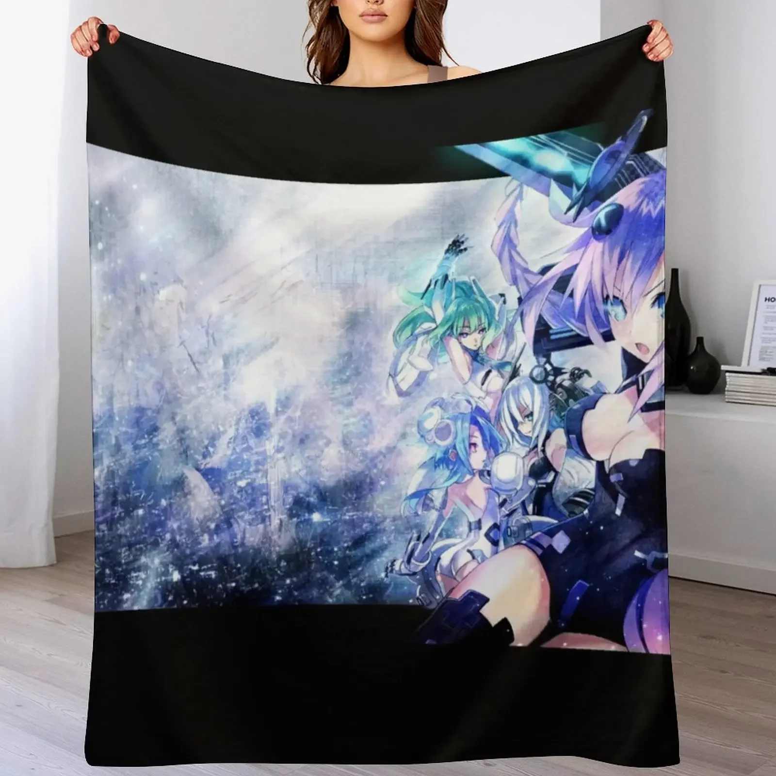 

Neptunia Throw Blanket Soft Solid Color Blanket for Couch Bed