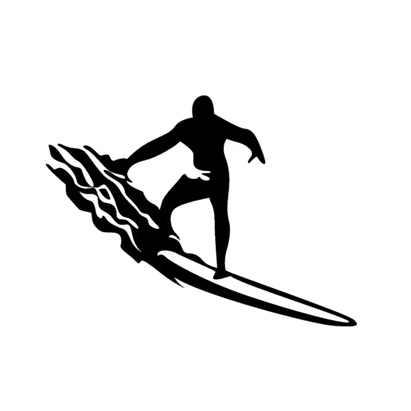 

15*11 см модный спортивный серфинг мальчик дизайн окна автомобиля бампер размер регулируемый домашний декор виниловые наклейки