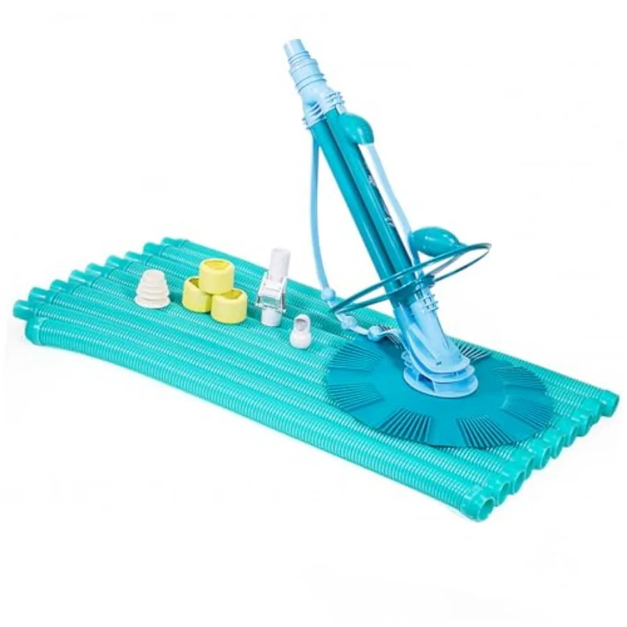 XtremepowerUS Automatic Pool Cleaner Vacuum Generic Pool Cleaner High Flow with Hose Set Included
