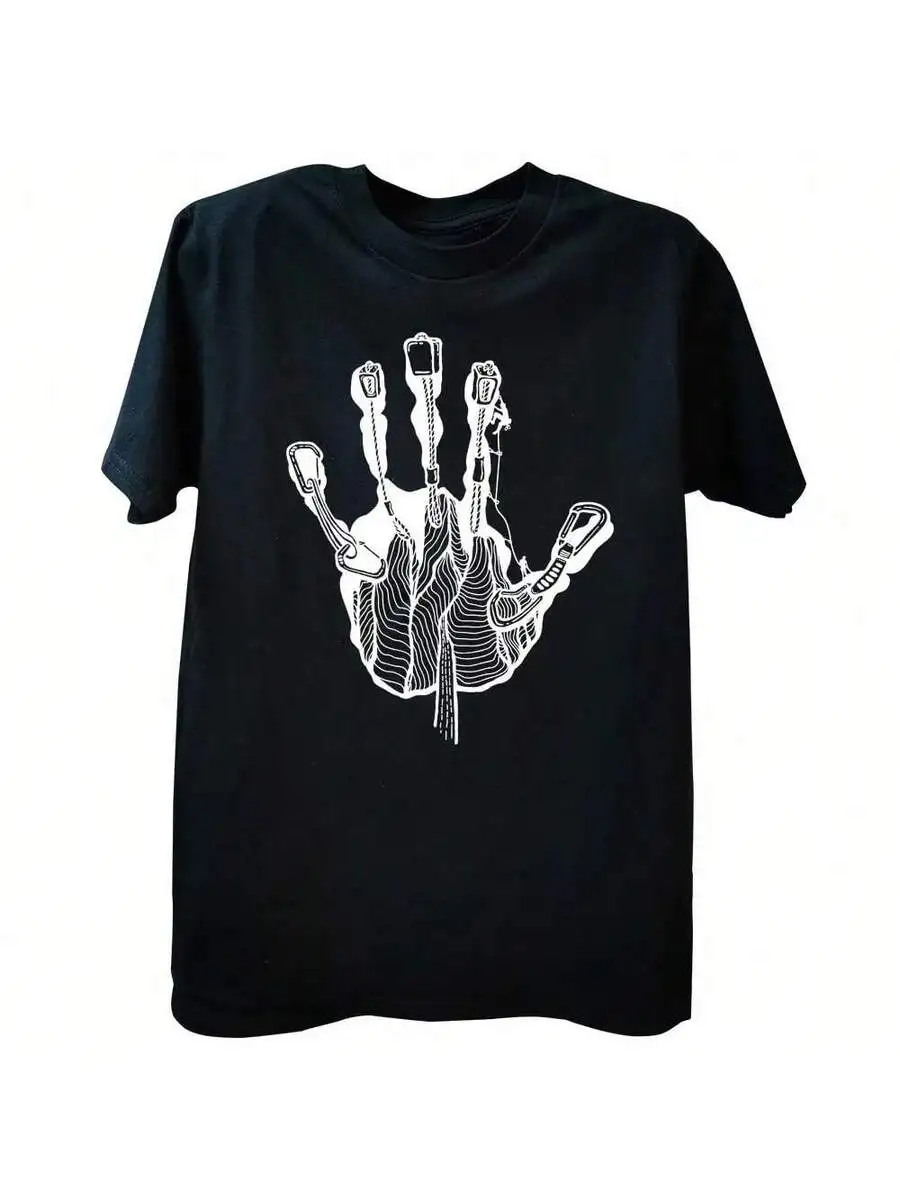 

Climbing Equipment Graphic T-Shirt Unisex Oversized Loose Fit Streetwear Casual Tee