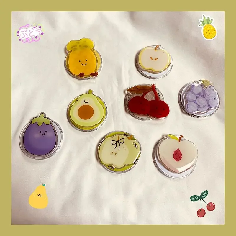 لطيف الصيف الفاكهة حامل هاتف مغناطيسي مرونة وسادة هوائية سطح المكتب دعم وسادة هوائية تلسكوبي قوس حامل هاتف السيارة