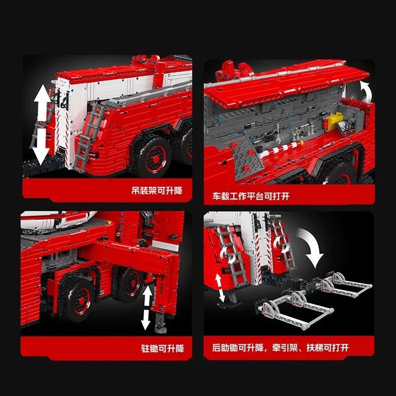 MOLD KING 19008S camión de remolque motorizado técnico MKII bloque de construcción Control por aplicación grúa móvil ladrillos juguetes MOC-29848 regalos para niños
