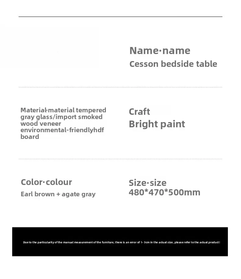 Italienischer, minimalistischer, bemalter Nachttisch aus massivem Holz, leichter Luxus, runde Kante, weniger Designer-Nachttisch, Schlafzimmertruhe