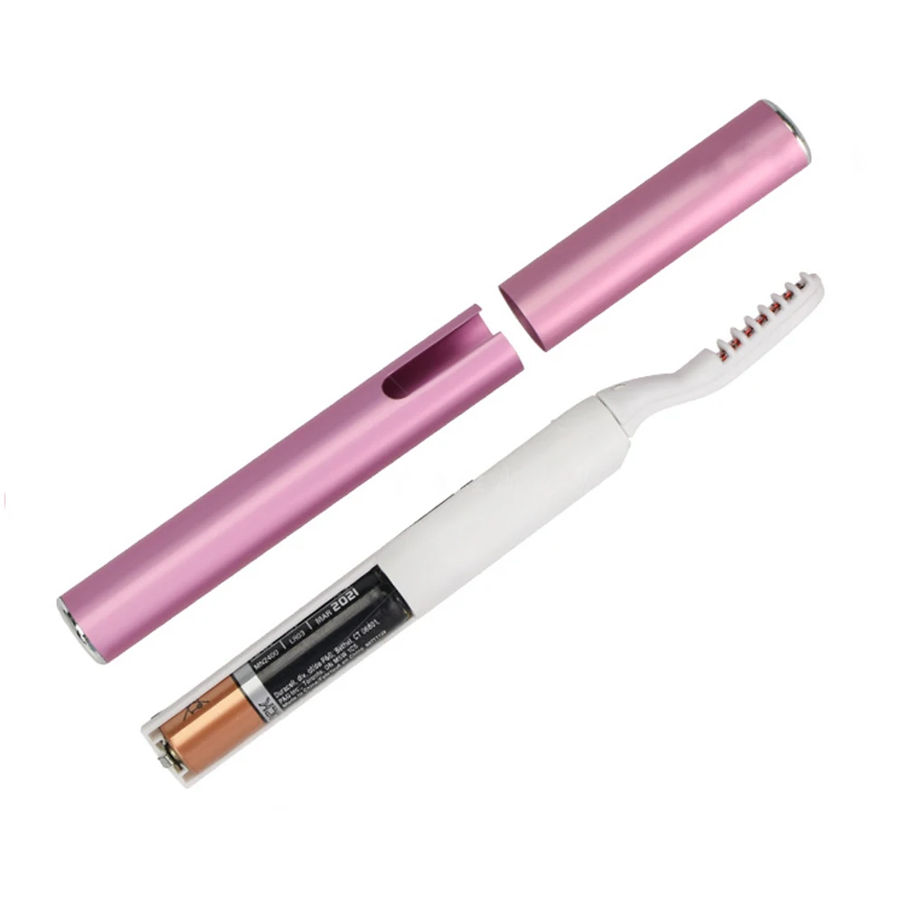 Recourbe-cils électrique portable, pince à stylo, forme longue durée, maquillage des yeux, kit de curling, cosmétique, outil de beauté, mascara, métropolitain, 1 pièce