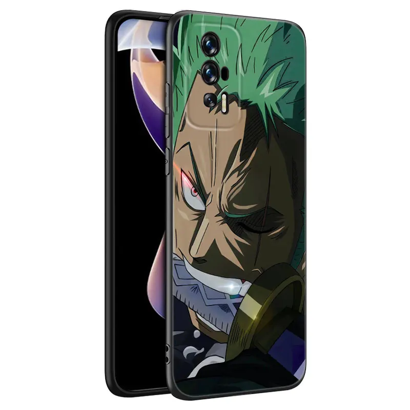 O-One Piece Roronoa Zoro Phone Case For Xiaomi Redmi K40 K50 Gaming Note 5 6 K20 K60 Pro 7A 8A 9A 9C 9i 9T 10A 10C 12C A1 A2