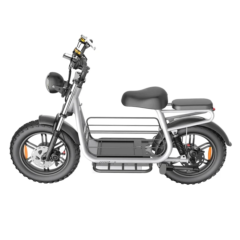 Pet Friendly Two Wheeler 750W 1500W Motor Motorcycle Fat Tire Electric Scooter For Adult With Big Dog