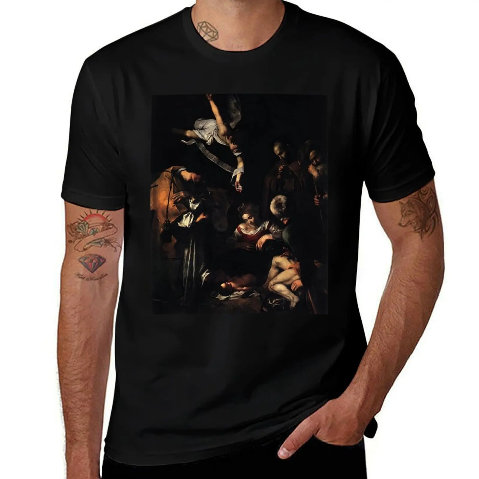 

caravaggio paintings, caravaggio artwork, caravaggio artist T-Shirt for a boy shirts graphic summer shirt Short sleeve tee men