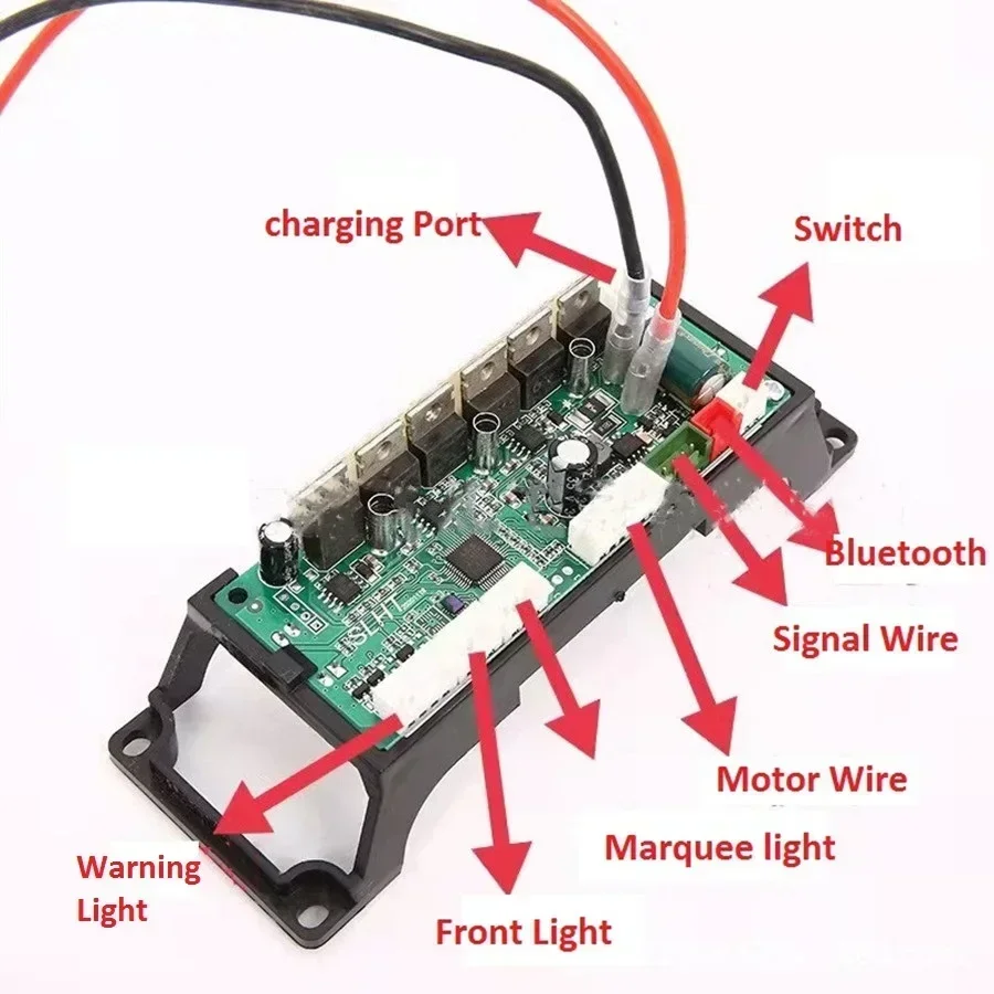 Carte mère de contrôle de scooter d\'équilibrage électrique, carte de contrôle avec Bluetooth, un ensemble, système de touristes, 36V-48V