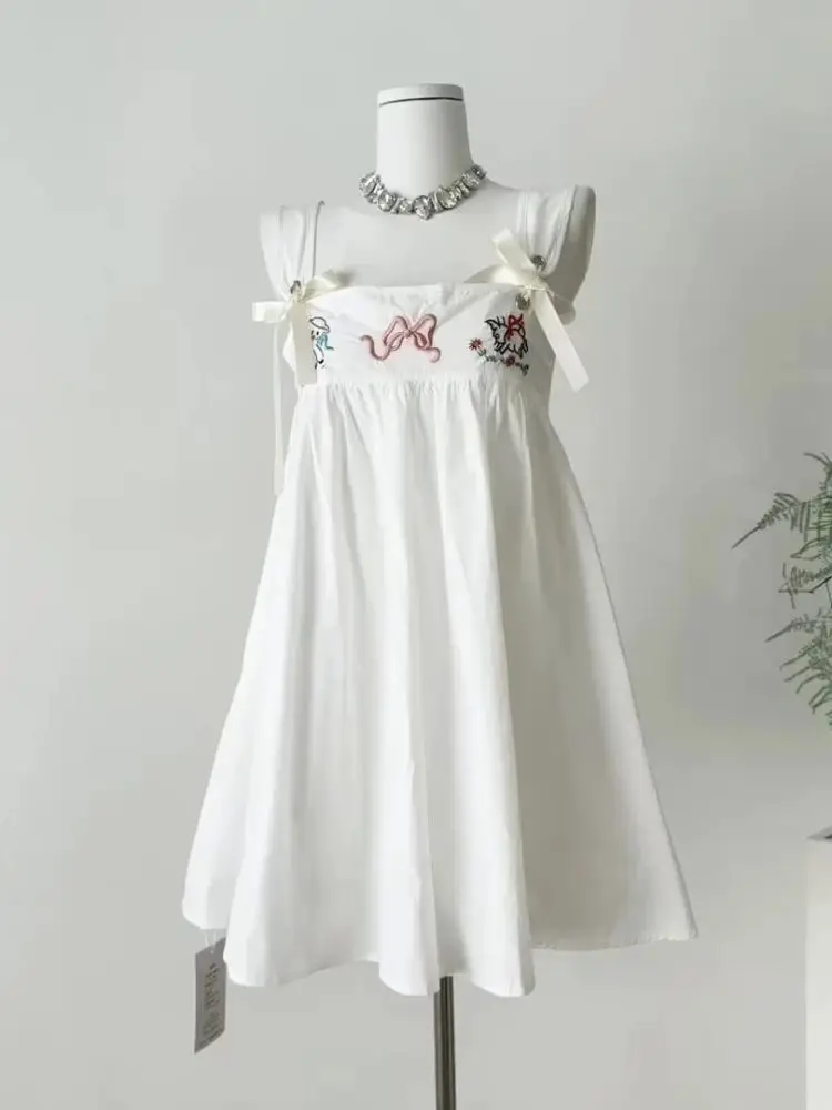 

Young Cute Teen Girl Cat Embroidery Lace Up Bow Vintage Boned Corset Dress Women Party Elegant Style Victorian Fashion Corsetry