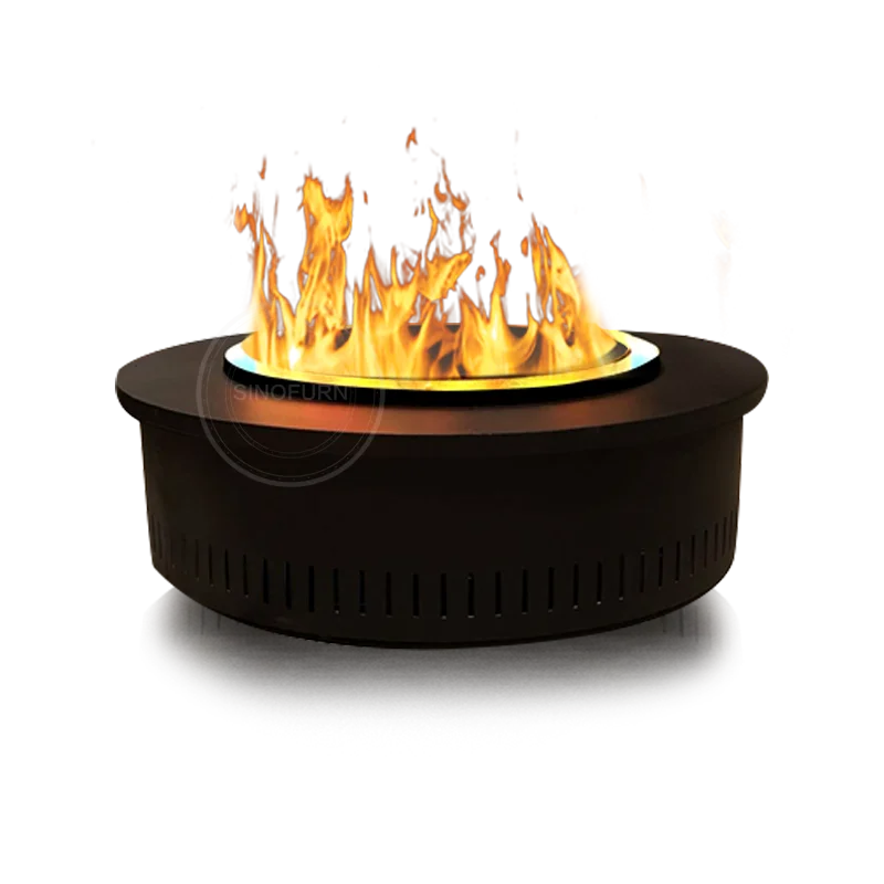

Customized outdoor waterproof 3d atomizing fireplace embedded, home living room simulation flame fireplace humidifier courtyard
