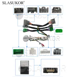 16PIN Car Radio Cable with CAN Bus Box Canbus For VOLVO XC60 S60 V40 V60 2008-2013 Canbus Cable