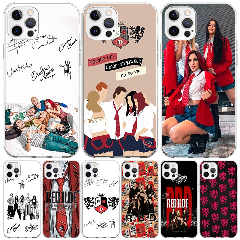 F-Fashion RBD R-Rebelde For iPhone 16 15 14 13 12 11 Pro Max Phone Case X XS XR 7 Plus Print 8 SE Apple Fundas Cover Coque 11 15