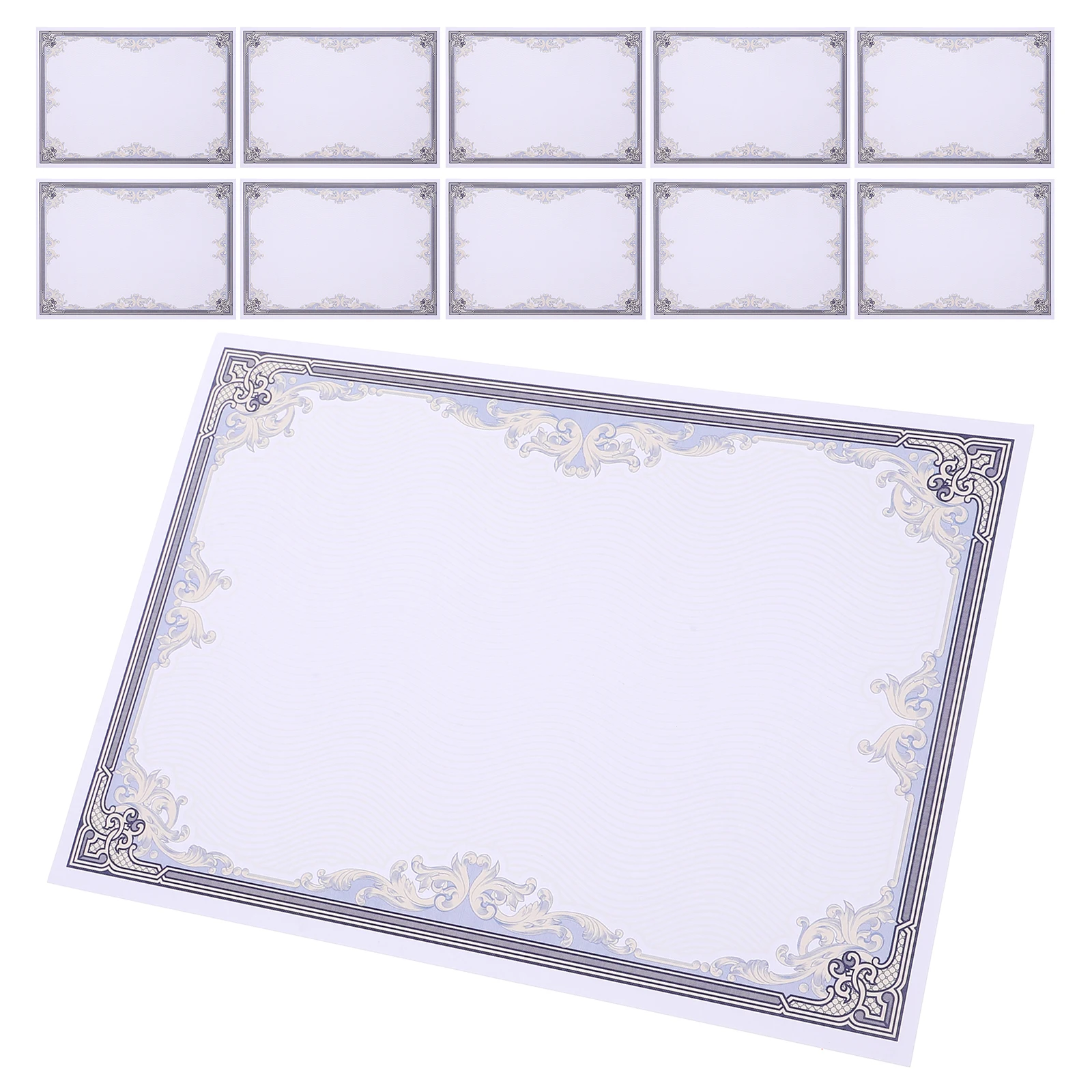 

50 Sheets Blank Certificate Paper for Printing Writable Printable Awards Graduation Diplomas Certificates Blank Diploma Paper