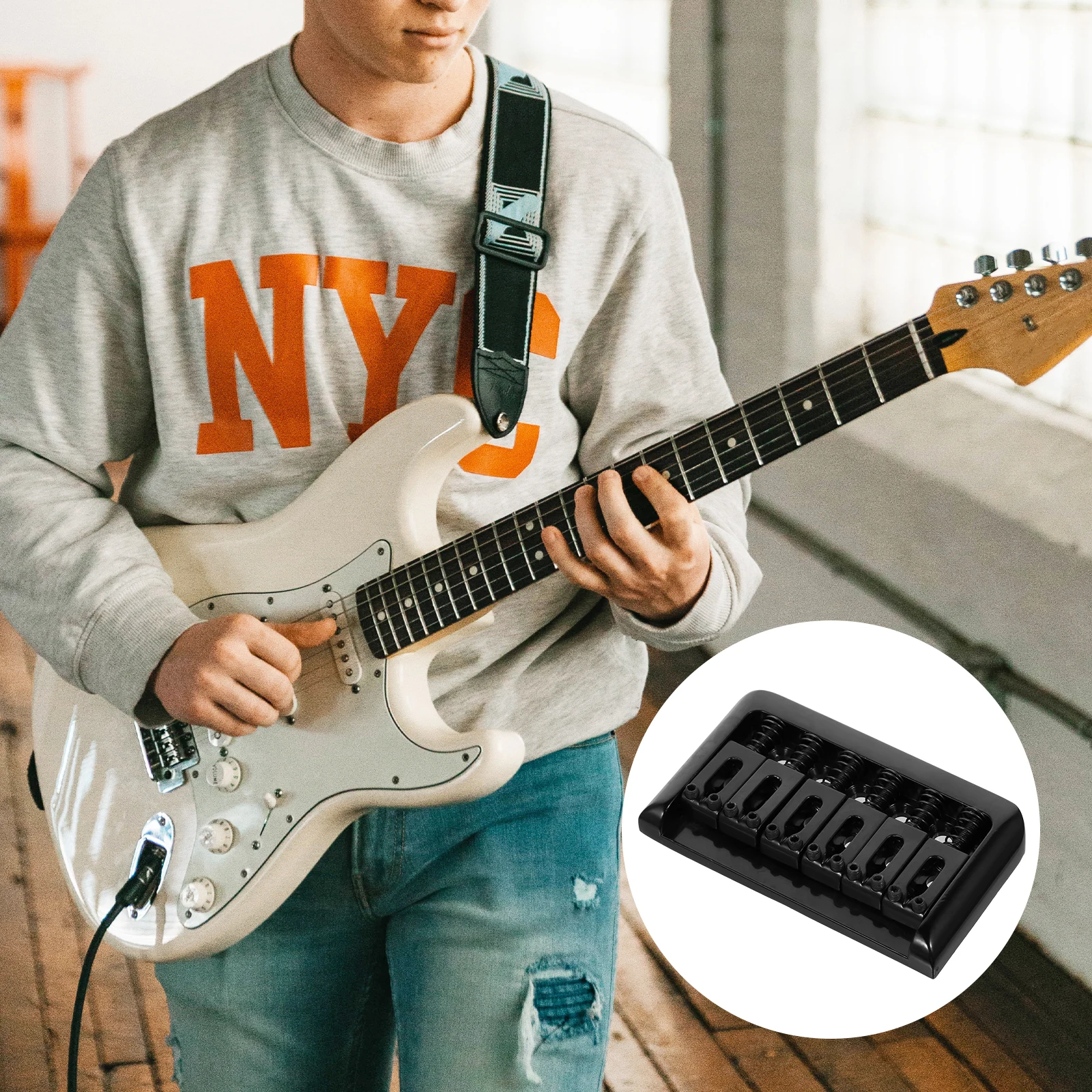 

Ponticello Accessories Headless Guitar Bridge Hardtail Instrument Accessory Electric